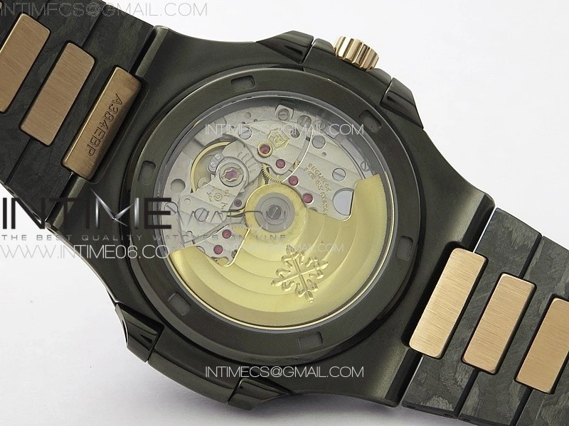Nautilus 5711 DIW Carbon DIWF 1:1 Best Edition Black Textured Dial on Carbon RG Bracelet 324CS