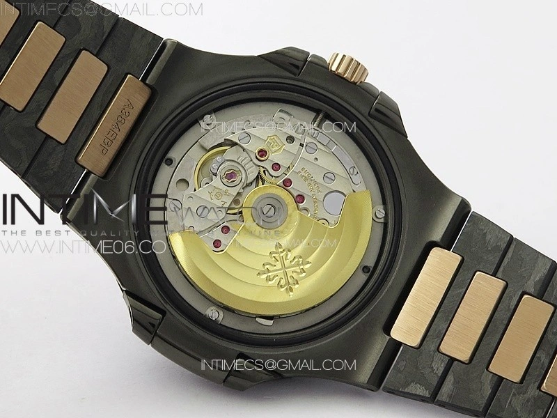 Nautilus 5711 DIW Carbon DIWF 1:1 Best Edition Black Textured Dial on Carbon RG Bracelet 324CS