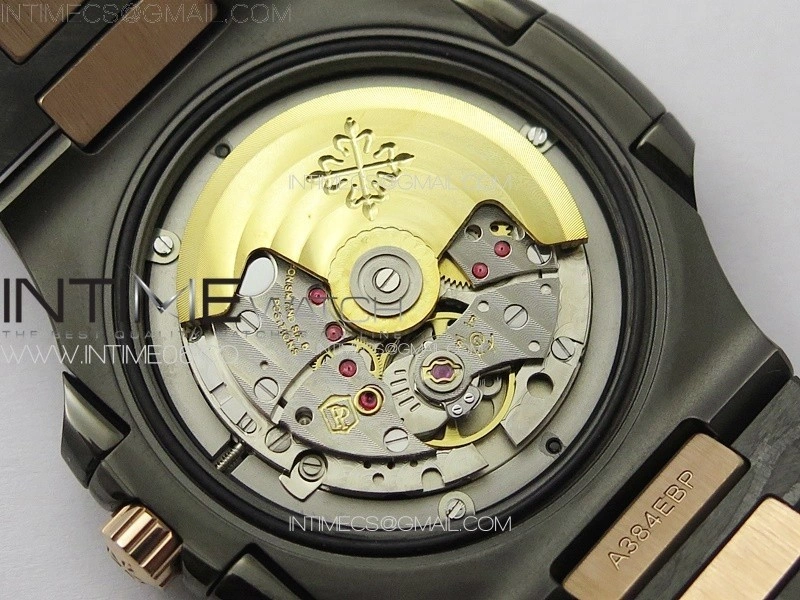 Nautilus 5711 DIW Carbon DIWF 1:1 Best Edition Black Textured Dial on Carbon RG Bracelet 324CS