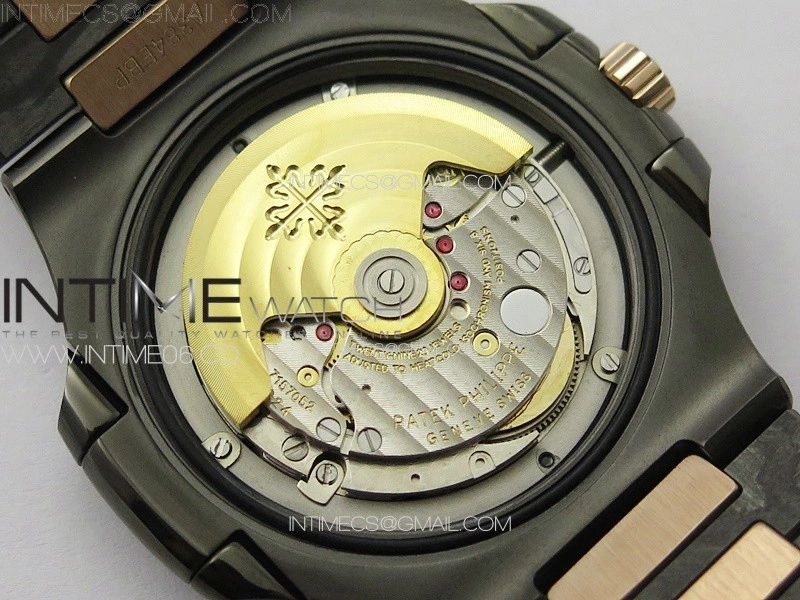 Nautilus 5711 DIW Carbon DIWF 1:1 Best Edition Black Textured Dial on Carbon RG Bracelet 324CS