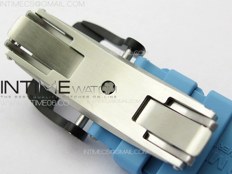 RM035-01 Forged Carbon Case KUF Best Edition Blue Crown on Blue Rubber Strap MIYOTA8215