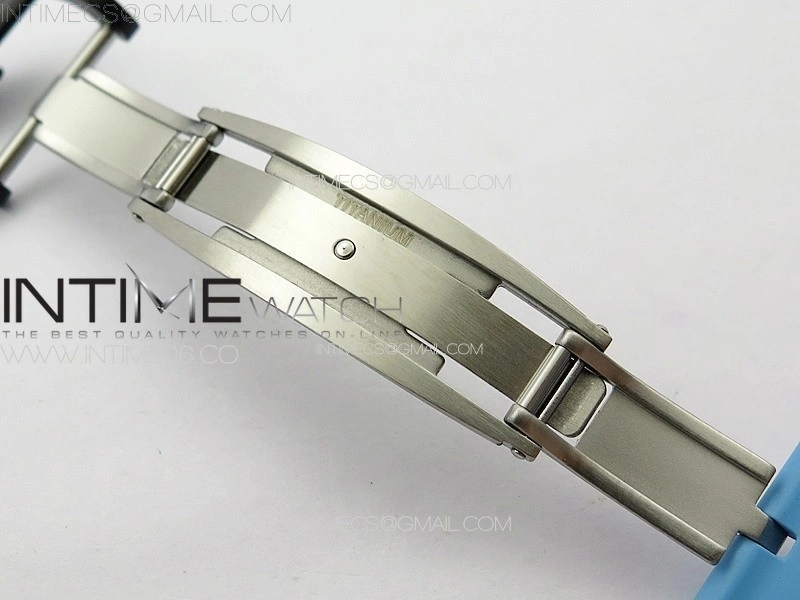 RM035-01 Forged Carbon Case KUF Best Edition Blue Crown on Blue Rubber Strap MIYOTA8215
