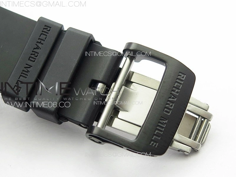 RM035-01 Forged Carbon Case KUF Best Edition Red Crown on Black Rubber Strap MIYOTA8215