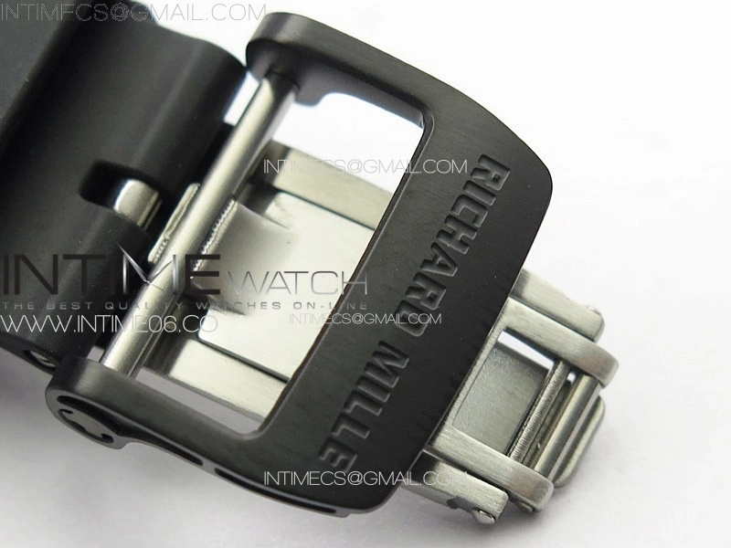 RM035-01 Forged Carbon Case KUF Best Edition Red Crown on Black Rubber Strap MIYOTA8215