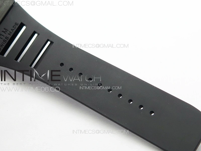 RM035-01 Forged Carbon Case KUF Best Edition Red Crown on Black Rubber Strap MIYOTA8215