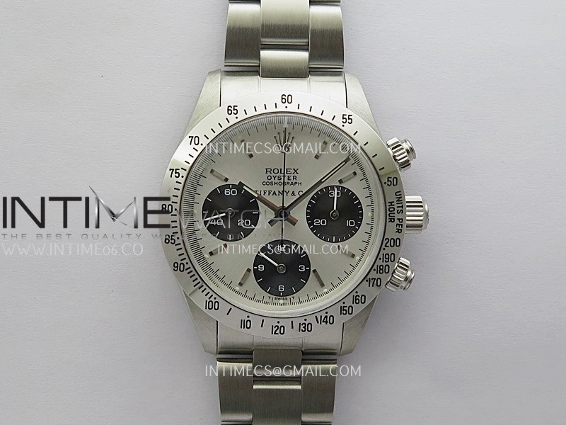 Daytona 6263 Style01 Tiffany SS B12 Best Edition Silver Dial Black Subdials On SS Bracelet Venus 75