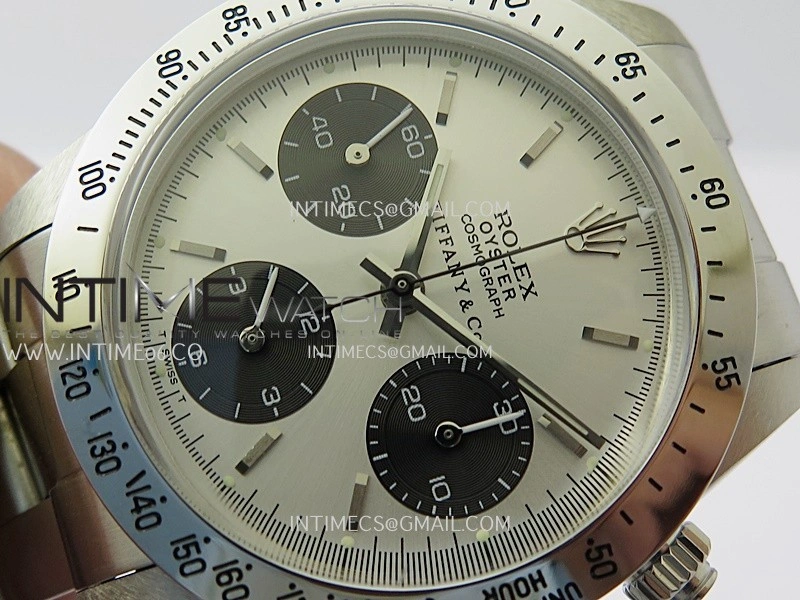 Daytona 6263 Style01 Tiffany SS B12 Best Edition Silver Dial Black Subdials On SS Bracelet Venus 75
