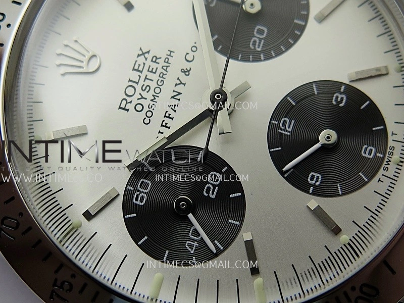 Daytona 6263 Style01 Tiffany SS B12 Best Edition Silver Dial Black Subdials On SS Bracelet Venus 75