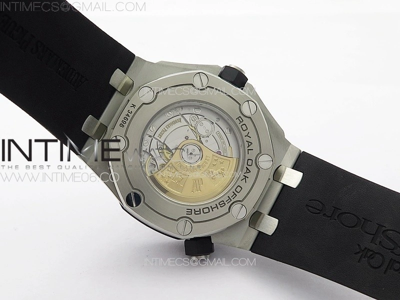 Royal Oak Offshore Diver 15710 APSF 1:1 Best Edition Black Dial on Black Rubber Strap V2 A3120 Super Clone V3