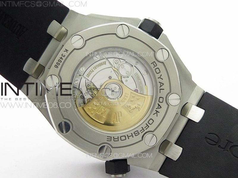 Royal Oak Offshore Diver 15710 APSF 1:1 Best Edition Black Dial on Black Rubber Strap V2 A3120 Super Clone V3