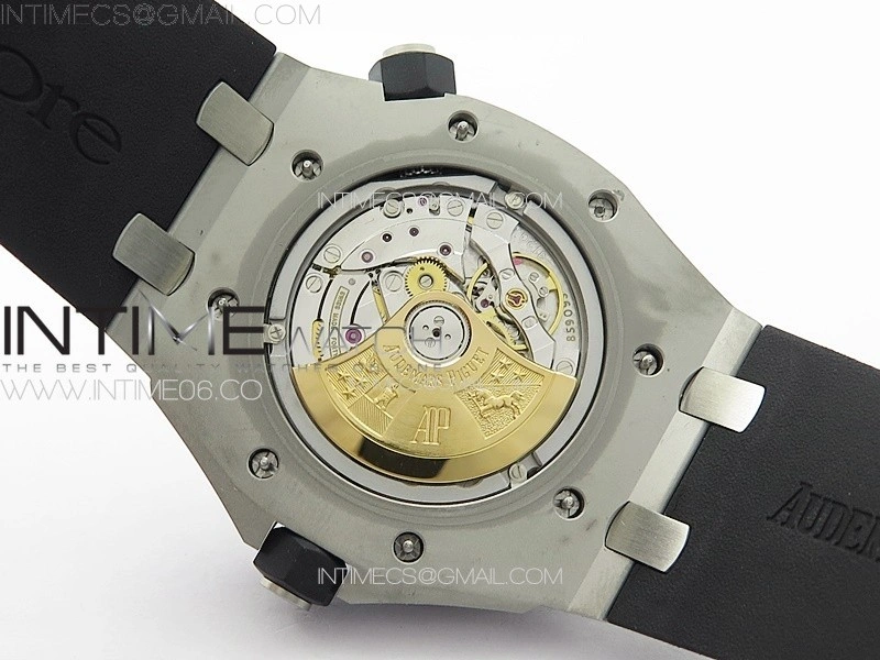 Royal Oak Offshore Diver 15710 APSF 1:1 Best Edition Black Dial on Black Rubber Strap V2 A3120 Super Clone V3