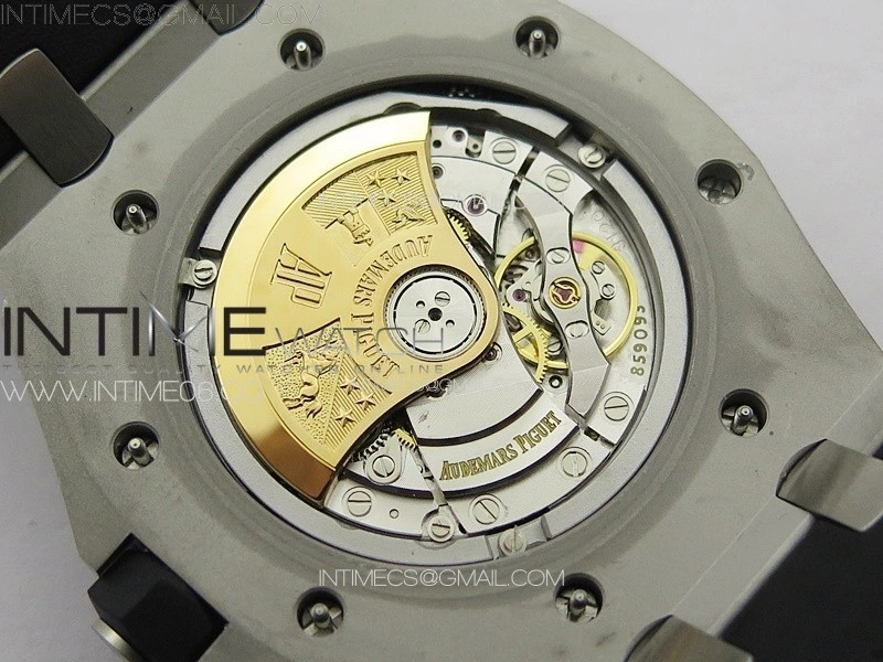 Royal Oak Offshore Diver 15710 APSF 1:1 Best Edition Black Dial on Black Rubber Strap V2 A3120 Super Clone V3