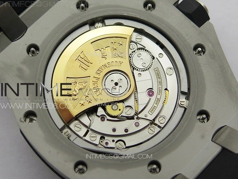 Royal Oak Offshore Diver 15710 APSF 1:1 Best Edition Black Dial on Black Rubber Strap V2 A3120 Super Clone V3