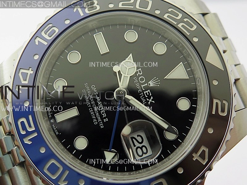GMT-Master II 126710 BLNR 904L SS V3 VSF 1:1 Best Edition Black Dial On Jubilee Bracelet DD3285 CHS
