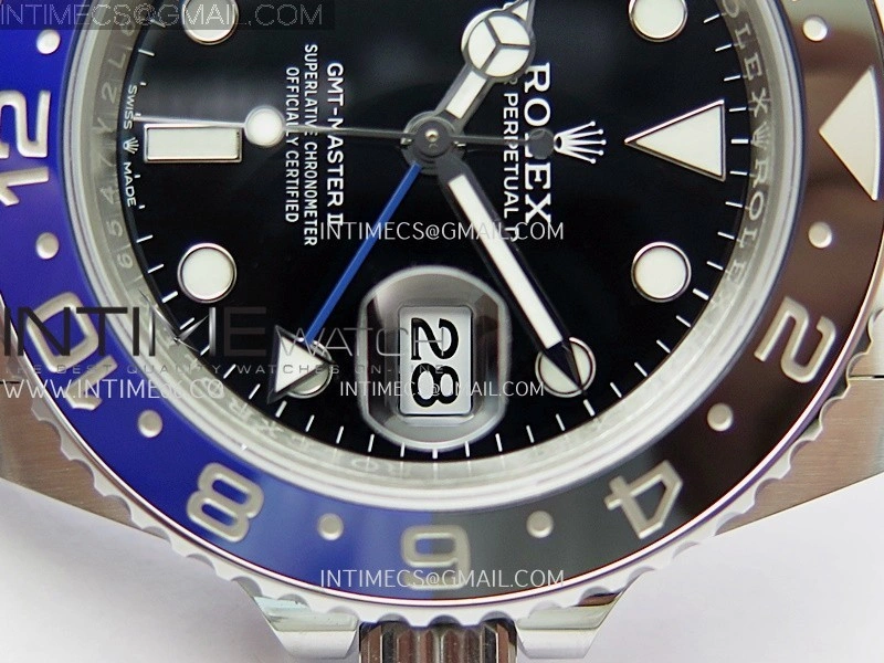 GMT-Master II 126710 BLNR 904L SS V3 VSF 1:1 Best Edition Black Dial On Jubilee Bracelet DD3285 CHS