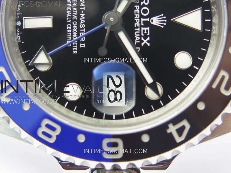 GMT-Master II 126710 BLNR Blue Black Ceramic 904L ZF 1:1 Best Edition on Jubilee Bracelet SH3285 CHS