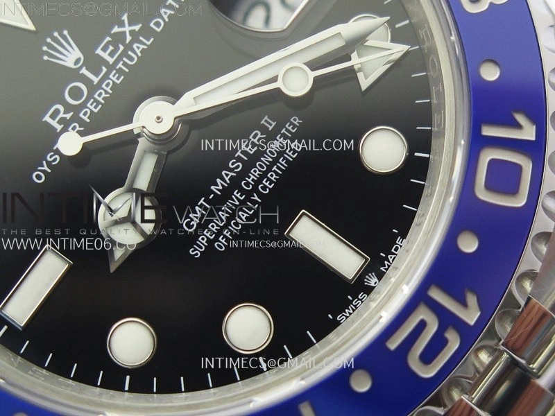 GMT-Master II 126710 BLNR Blue Black Ceramic 904L ZF 1:1 Best Edition on Jubilee Bracelet SH3285 CHS
