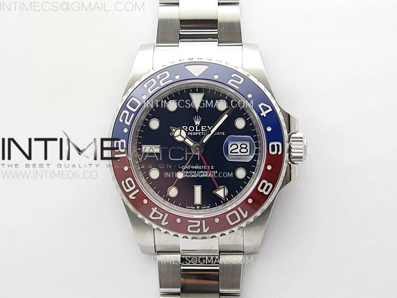 GMT-Master II 126710 BLRO Blue Red Ceramic NTF Best Edition Blue Dial on Oyster Bracelet VR3285 CHS
