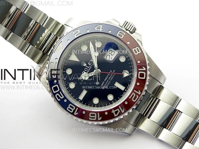 GMT-Master II 126710 BLRO Blue Red Ceramic NTF Best Edition Blue Dial on Oyster Bracelet VR3285 CHS
