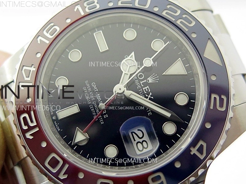 GMT-Master II 126710 BLRO Blue Red Ceramic NTF Best Edition Blue Dial on Oyster Bracelet VR3285 CHS