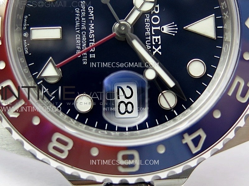 GMT-Master II 126710 BLRO Blue Red Ceramic NTF Best Edition Blue Dial on Oyster Bracelet VR3285 CHS