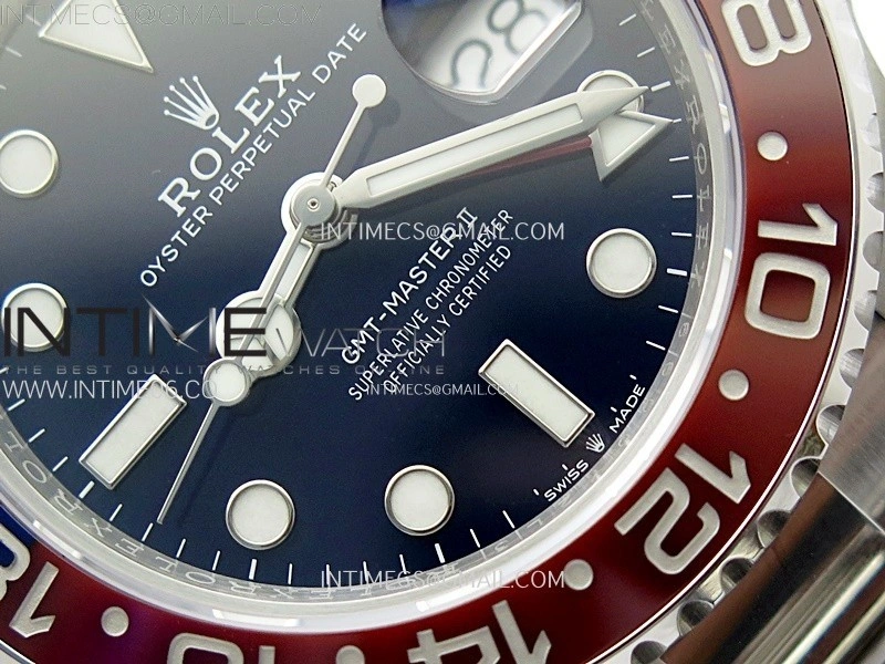 GMT-Master II 126710 BLRO Blue Red Ceramic NTF Best Edition Blue Dial on Oyster Bracelet VR3285 CHS