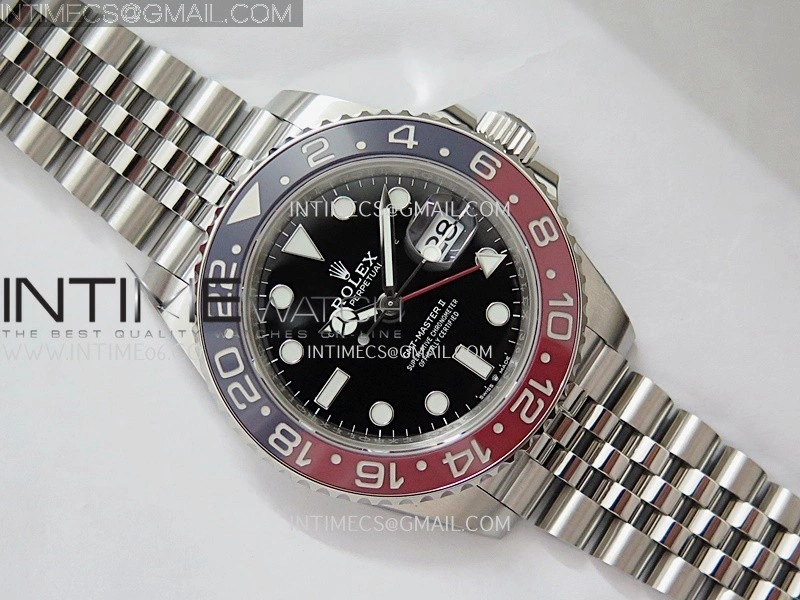 GMT-Master II 126710 BLRO V3 904L SS VSF 1:1 Best Edition Black Dial On Jubilee Bracelet DD3285 CHS