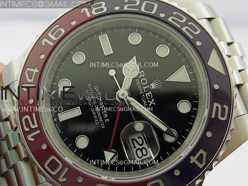 GMT-Master II 126710 BLRO V3 904L SS VSF 1:1 Best Edition Black Dial On Jubilee Bracelet DD3285 CHS