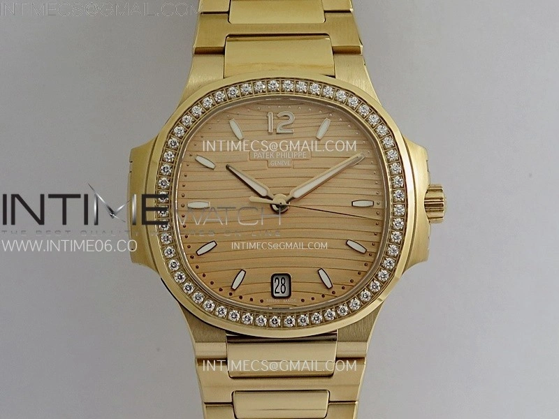 Nautilus 7118 1200R-010 Diamonds Bezel RG PPF 1:1 Best Edition RG Dial on RG Bracelet A324 Super Clone