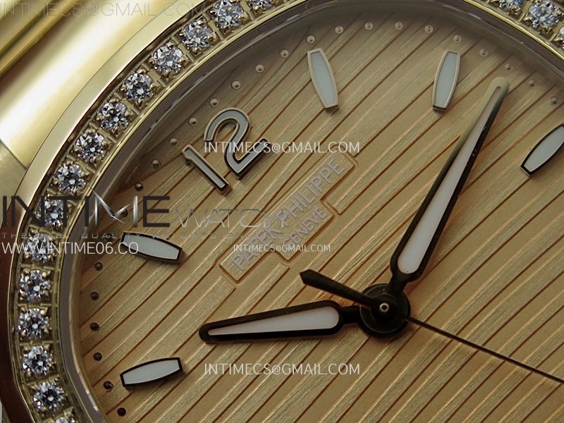 Nautilus 7118 1200R-010 Diamonds Bezel RG PPF 1:1 Best Edition RG Dial on RG Bracelet A324 Super Clone