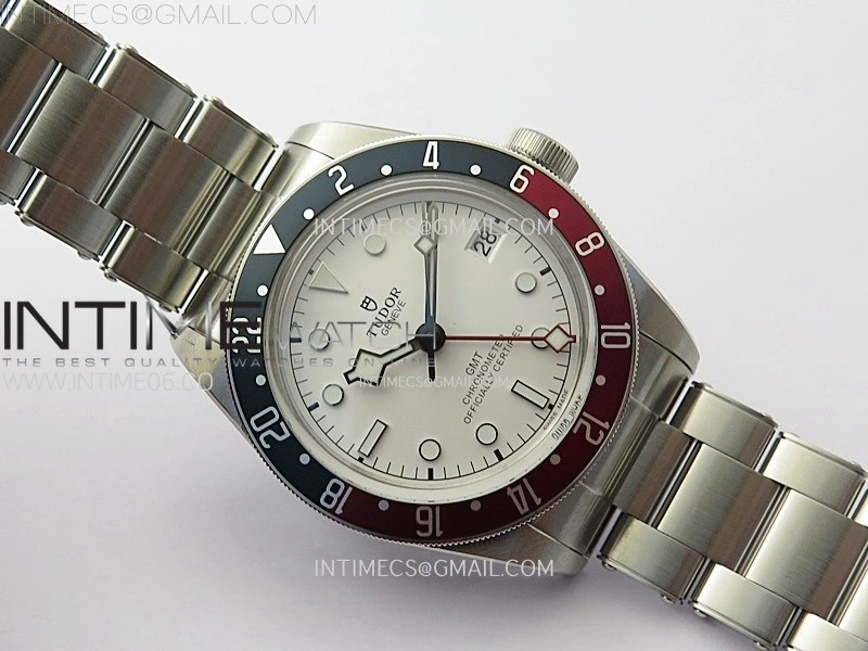 Black Bay M79830RB-0010 GMT Baselworld Pepsi Bezel ZF 1:1 Best Edition White Dial on SS Bracelet A2836