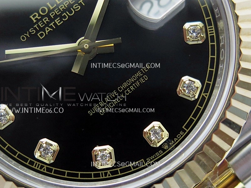 DateJust 41mm 126333 Wrapped SS YG 3EF 1:1 Best Edition Black Dial Diamond Marker on Wrapped SS YG Jubilee Bracelet A3235