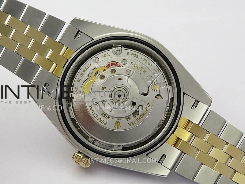 DateJust 41mm 126333 Wrapped SS YG 3EF 1:1 Best Edition Black Dial Diamond Marker on Wrapped SS YG Jubilee Bracelet A3235