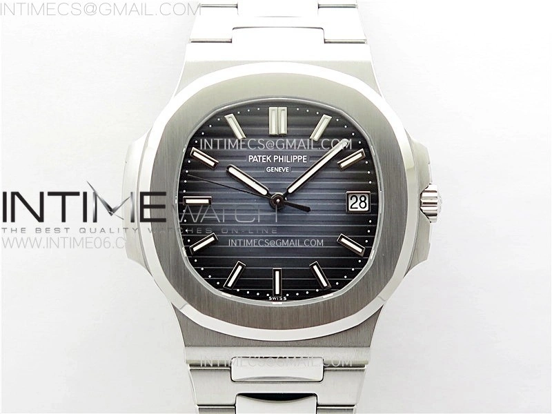 Nautilus 5811 1G PPF 1:1 Best Edition Blue Textured Dial on SS Bracelet Asian Super Clone Cal.26-330CS