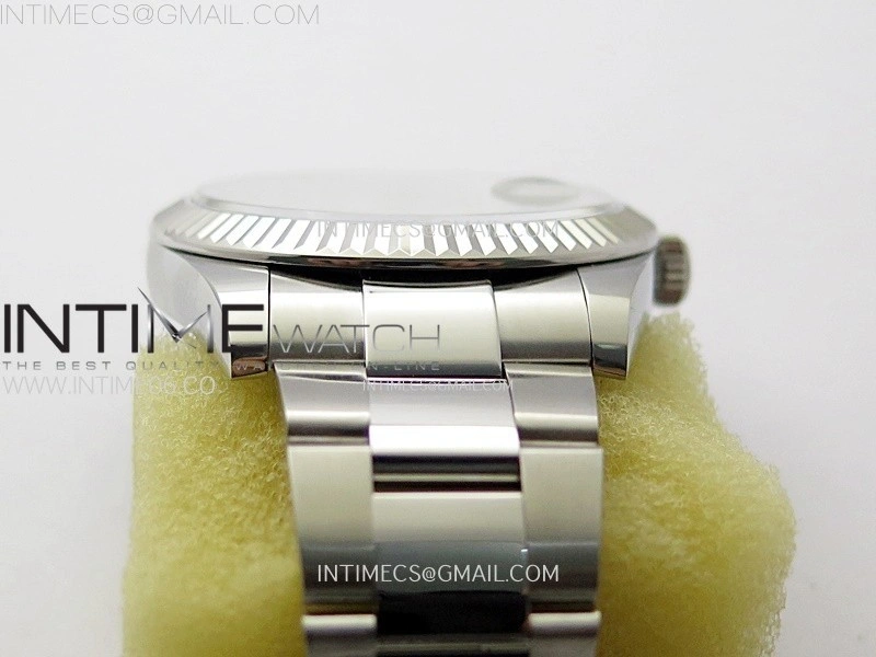 DateJust 41mm 126334 904 SS AR+F V2 1:1 Best Edition Fluted Bezel White Dial Sticks Markers on Oyster Bracelet DD3235