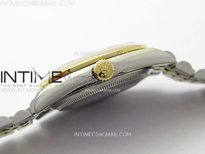 DateJust 36MM 126203 SS YG APSF 1:1 Best Edition Gold Fluted Dial Diamond Markers on SS YG Jubilee Bracelet SA3235