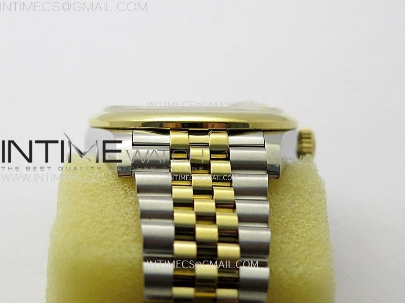 DateJust 36MM 126203 SS YG APSF 1:1 Best Edition Gold Fluted Dial Diamond Markers on SS YG Jubilee Bracelet SA3235