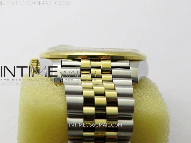 DateJust 36MM 126203 SS YG APSF 1:1 Best Edition Gold Fluted Dial Diamond Markers on SS YG Jubilee Bracelet SA3235