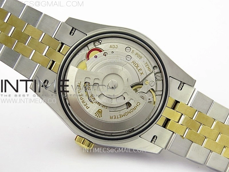 DateJust 36MM 126203 SS YG APSF 1:1 Best Edition Gold Fluted Dial Diamond Markers on SS YG Jubilee Bracelet SA3235