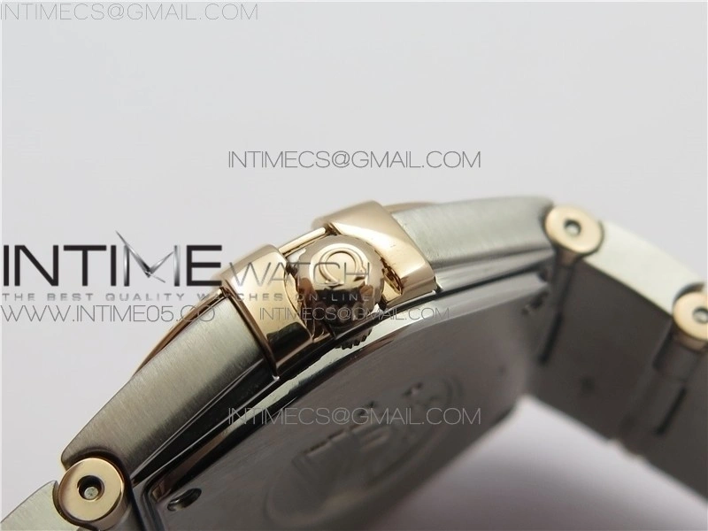 Constellation Ladies 27mm K11F 1:1 Best Edition SS RG White MOP Dial Diamonds Markers on SS RG Bracelet ETA Quartz