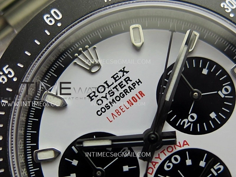 Daytona 116500 Blacken 904L SS PMSF 1:1 Best Edition White Dial Black Subdial Stick Marker On 904L SS Bracelet DD4130