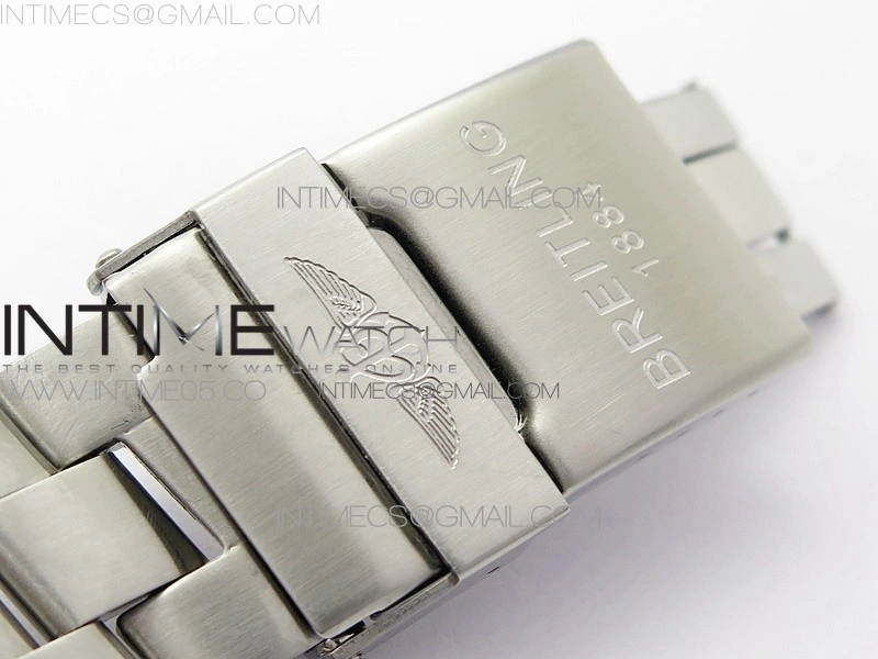 Seawolf 45mm SS B50 1:1 BestEdition SuperLumed Yellow Dial Black Numeral Markers on SS Bracelet A2824