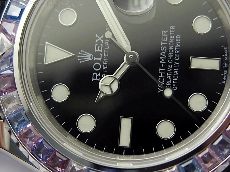 Yacht-Master 226659 KF 1:1 Gain Weight Best Edition Diamonds Bezel WG Wrapped on Oysterflex Strap VR3235