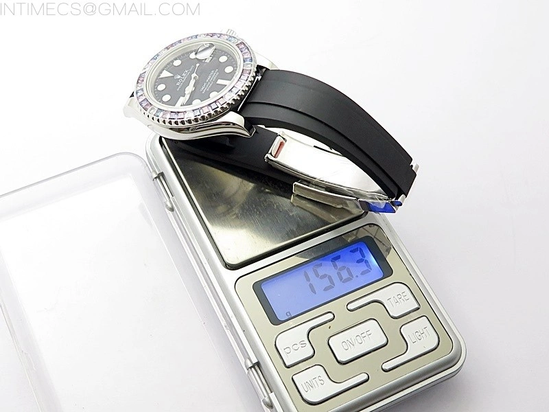 Yacht-Master 226659 KF 1:1 Gain Weight Best Edition Diamonds Bezel WG Wrapped on Oysterflex Strap VR3235
