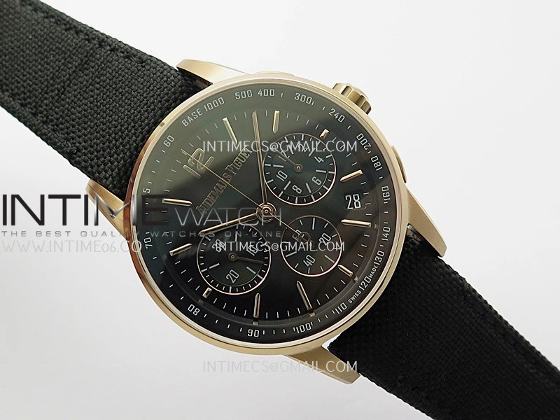 Code 11.59 Chrono 26393 RG PVD APPF Best Edition Black Dial on Black Nylon Strap A4401