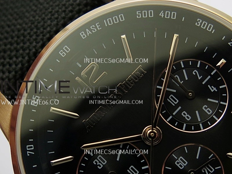 Code 11.59 Chrono 26393 RG PVD APPF Best Edition Black Dial on Black Nylon Strap A4401