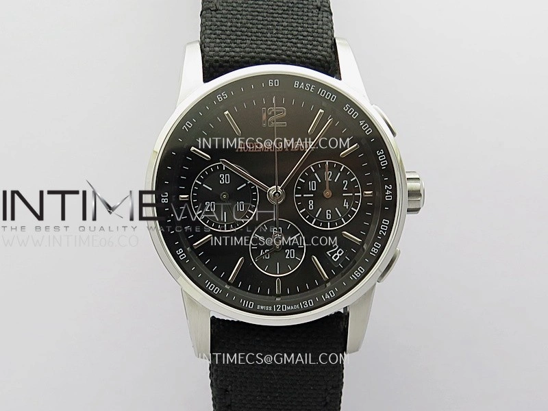 Code 11.59 Chrono 26393 SS PVD APPF Best Edition Black Dial on Black Nylon Strap A4401