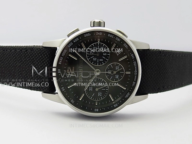 Code 11.59 Chrono 26393 SS PVD APPF Best Edition Black Dial on Black Nylon Strap A4401