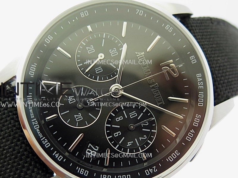 Code 11.59 Chrono 26393 SS PVD APPF Best Edition Black Dial on Black Nylon Strap A4401