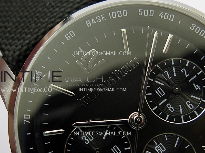Code 11.59 Chrono 26393 SS PVD APPF Best Edition Black Dial on Black Nylon Strap A4401